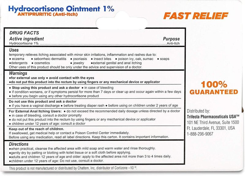 Globe (4 Pack) Hydrocortisone Maximum Strength Transparent Ointment 1%,1 oz, Anti-Itch Topical Ointment for Redness, Swelling, Itching, Rash, Bug/Mosquito Bites, Eczema, Hemorrhoids & More - Image 5
